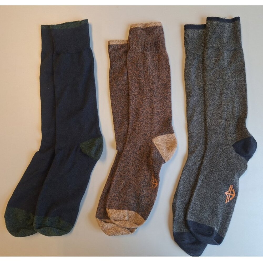 Men’s Bundle Lot.  Dockers Brand Dress Mid-Calf Socks. Size Large 9-12. 3 pair.